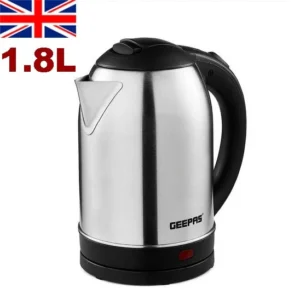 1.8L 1800W Electric Kettle Stainless Steel Cordless Jug Overheat Protection UK
