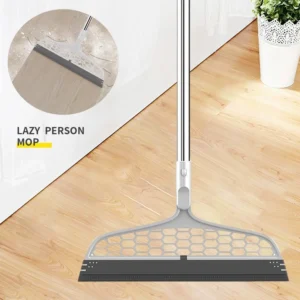 Swivel Head Window Wiper Bathroom Glass Squeegee Cleaner 36 X 86cm 180° Rotation
