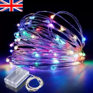 5M LED Christmas Fairy Lights Battery Operated Micro Rice Indoor Xmas Home Decor