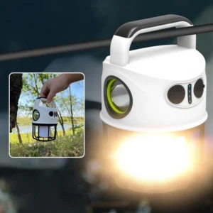 LED Portable Camping Torch USB C Rechargeable Lantern Night Light Tent Lamp UK