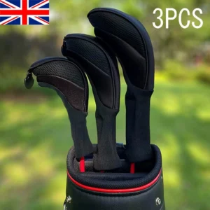 3Pcs Golf Club Wood Head Covers Driver 1 3 5 Fairway Headcover Sports Gifts UK