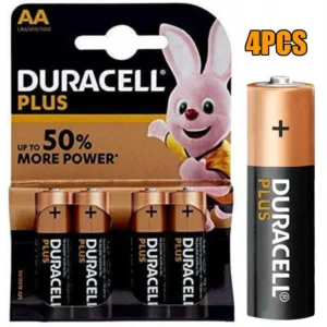 4pcs Duracell AA Plus Power Duralock Batteries LR6/MN1500 Non-Rechargeable 1.5V