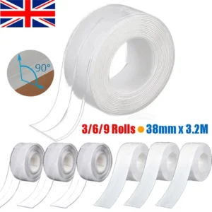 ath Kitchen Caulk Tape Sealant Strip Self Adhesive Toilet Wall PVC Sealing Tape