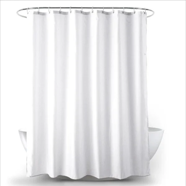Shower Curtain Waterproof Mould Proof Bathroom Curtains with 12 Hooks 180x180cm - Image 6