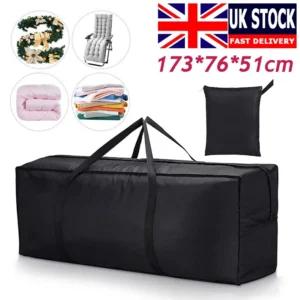 Extra Large Zipped Waterproof Dustproof Garden Furniture Cushion Storage Bag UK