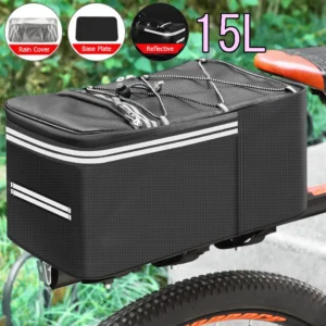 Waterproof Cycling Bicycle Rear Trunk Rack Seat Bag Bike Pannier Bag Reflective