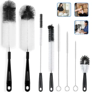 8 Pack Bottle Cleaning Brush Set Long Handle Bottle Cleaner with Kettle Lid UK