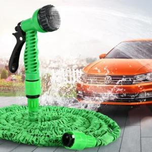 Stretchable Hose Pipe Flexible Extendable Garden Magic Spray Gun Patio 15m 50FT