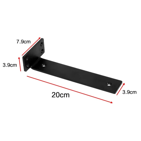 2/8/10Pcs Floating Shelf Brackets 20CM Heavy Duty Metal for Support Wall Hanging - Image 5
