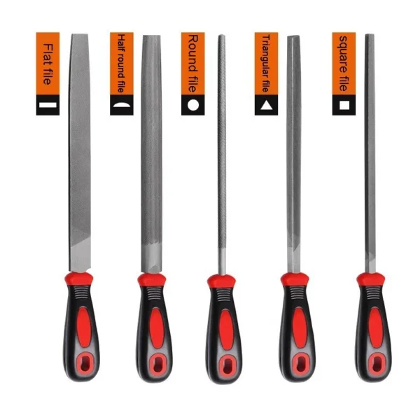 5Pcs 6 Inch Soft Grip Various Engineers Metal File Set Heavy Duty Kit Tools UK - Image 5