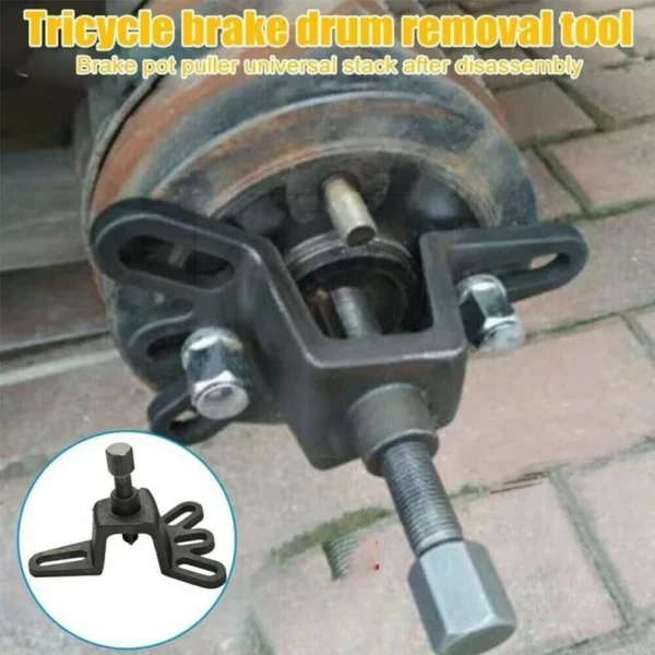 4-Hole Motorcycle Wheel Hub Puller - Rear Brake Drum Remover Tool Kit Universal - Image 6
