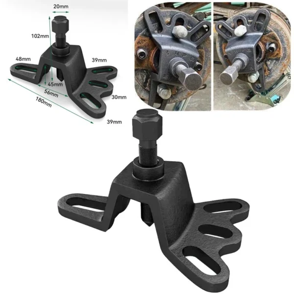 4-Hole Motorcycle Wheel Hub Puller - Rear Brake Drum Remover Tool Kit Universal - Image 4