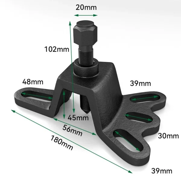 4-Hole Motorcycle Wheel Hub Puller - Rear Brake Drum Remover Tool Kit Universal - Image 2