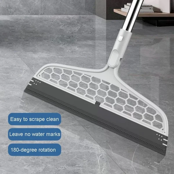 Swivel Head Window Wiper Bathroom Glass Squeegee Cleaner 36 X 86cm 180° Rotation - Image 6