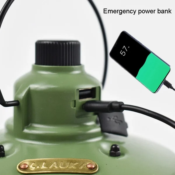 Portable Camping Light LED Tent Lantern Light Hanging Lamp Rechargeable Outdoor - Image 3