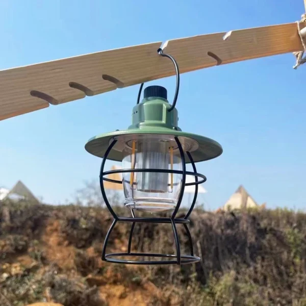 Portable Camping Light LED Tent Lantern Light Hanging Lamp Rechargeable Outdoor - Image 2