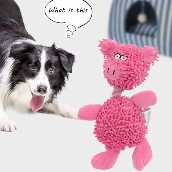 Large Dog Sound Squeaky Toys Pet Soft Chew Molar Training Toy Indestructible UK - Image 6