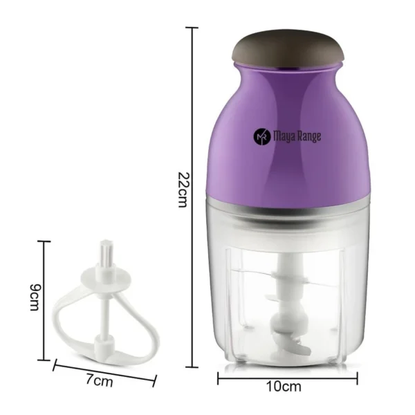 800ML Mini Food Processor Food Chopper 250W Blending Chopping Salsa Pesto Pastes - Image 4