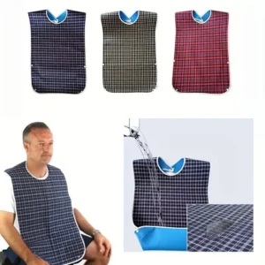 Waterproof Mealtime Bib Clothes Protector Apron Aid For Adult Elderly Disable UK