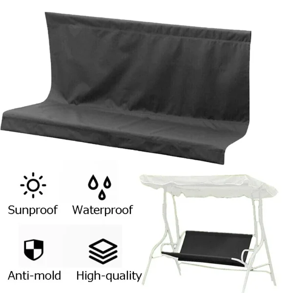 wing Seat Replacement Cover Part For Garden Swinging Bench/Hammock 2/3 Seaters - Image 4
