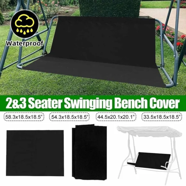 wing Seat Replacement Cover Part For Garden Swinging Bench/Hammock 2/3 Seaters - Image 3