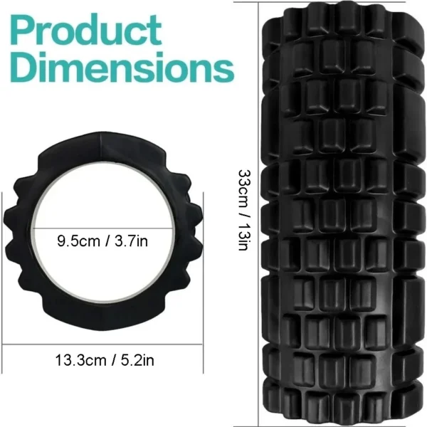 Foam Fitness Roller for Deep Tissue Massage Grid Point Muscle Trigger GYM Fit UK - Image 2