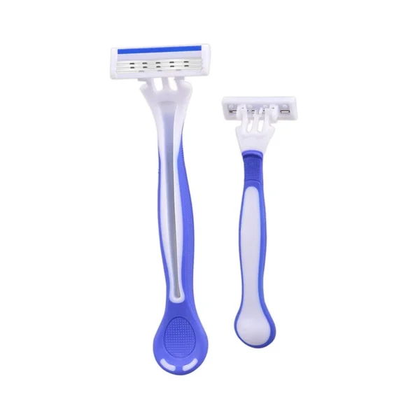 3PCS/PACK Max Plastic Disposable Triple Blades Razor Beard Shaver Mens Head UK - Image 4