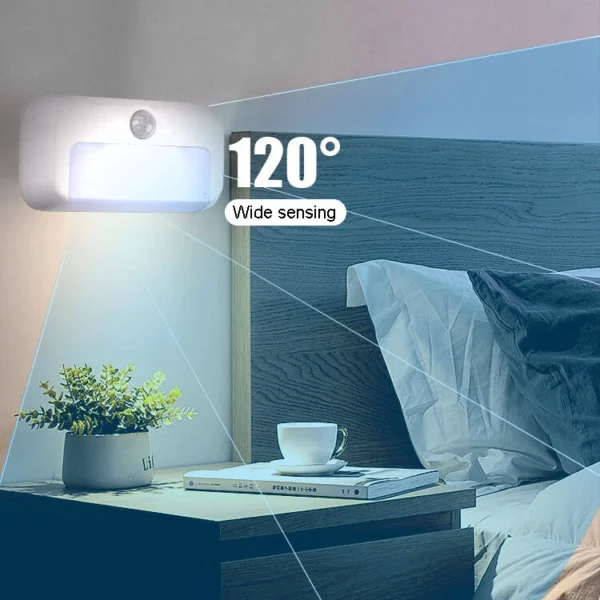 Motion Sensor Light Indoor LED Night Light Stick on Nightlight Battery Operated - Image 3