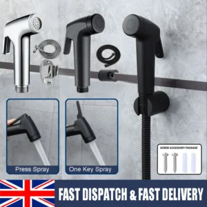 Handheld Douche Spray Gun Shower Head Shower Pets Bidet Shattaf Jet Sprinkler UK