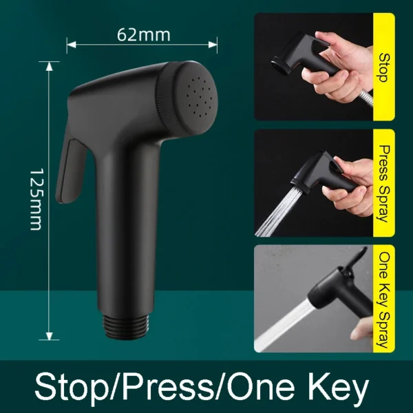 Handheld Douche Spray Gun Shower Head Shower Pets Bidet Shattaf Jet Sprinkler UK - Image 5