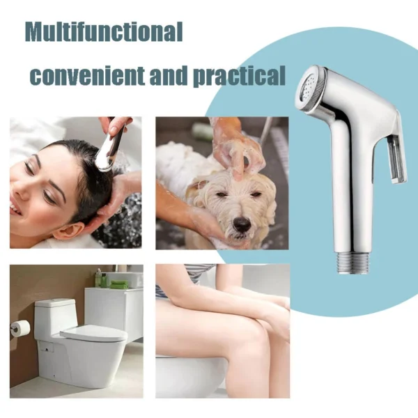 Handheld Douche Spray Gun Shower Head Shower Pets Bidet Shattaf Jet Sprinkler UK - Image 3