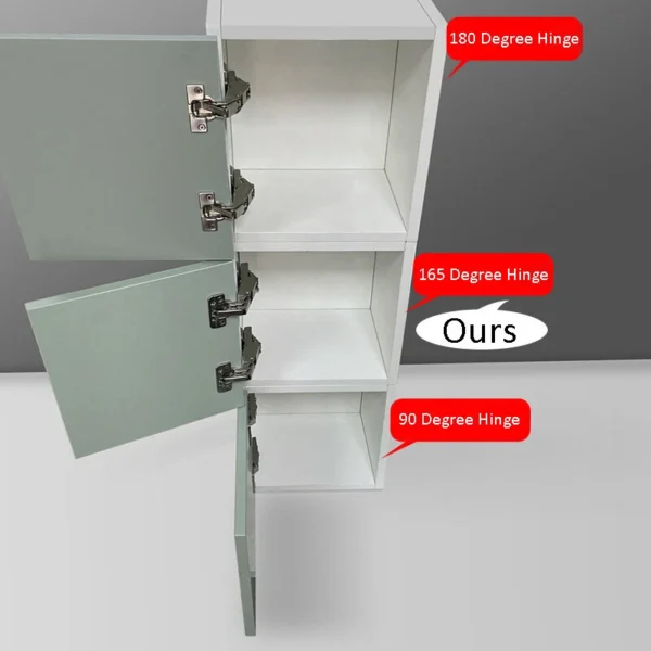 2/4/8Pcs 165 Degree Cabinet Hinges Soft Close Kitchen Cupboard Wardrobe Door UK - Image 3