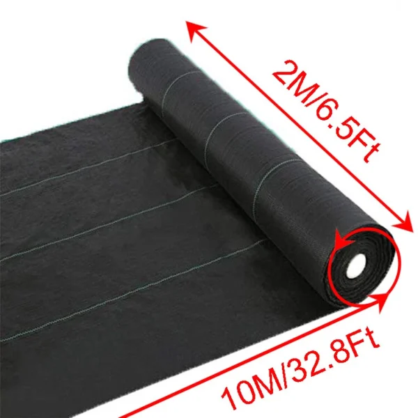 2M Wide Extra Heavy Duty Garden Weed Control Fabric Ground Cover Membrane Sheet - Image 2