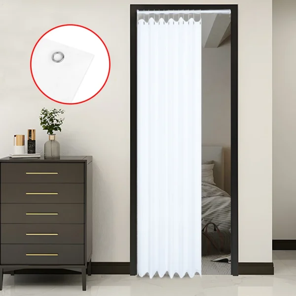 Shower Curtain Waterproof Mould Proof Bathroom Curtains with 12 Hooks 180x180cm - Image 3