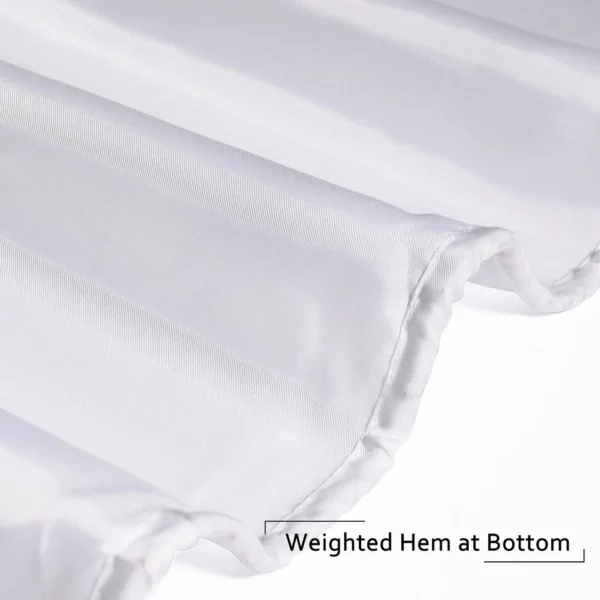 Shower Curtain Waterproof Mould Proof Bathroom Curtains with 12 Hooks 180x180cm - Image 2