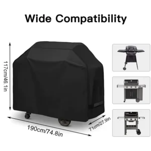 Heavy Duty BBQ Cover Waterproof Gas Barbecue Smoker Grill Protector Outdoor UK