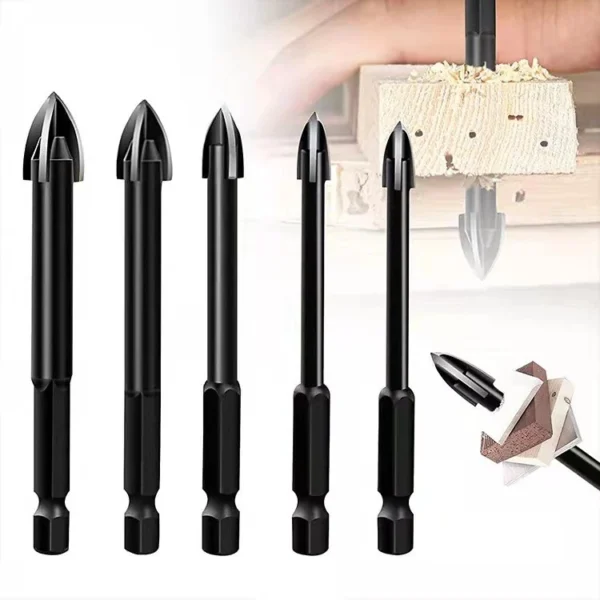 7× Dry Diamond Drill Bits For Granite Tile Glass Porcelain Marble Ceramic Set UK - Image 3
